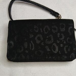 Thirty-One Safari Black Leopard Every-Day Wristlet